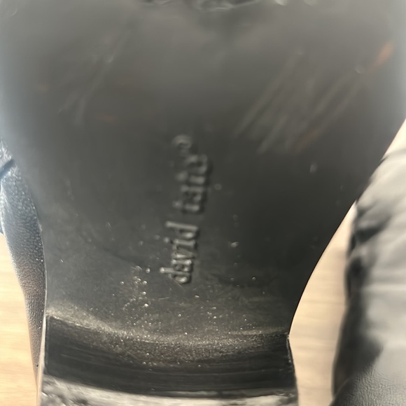 DAVID TATE WOMEN KNEE HIGHT BLACK LEATHER BOOTS IN SIZE 6WW - Picture 8 of 8